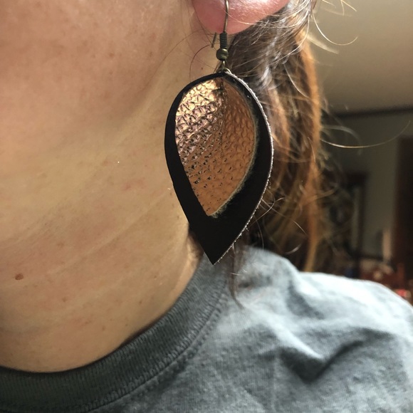 Layered Drop Earring - Picture 2 of 2